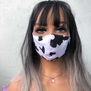Beautiful Unique Handmade Masks ✨ Cow drop 🐮